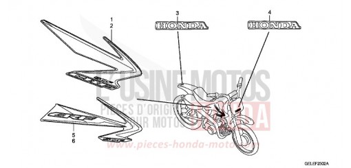 MARQUE/RAYURE (CRF50F8/9/A) CRF50FA de 2010